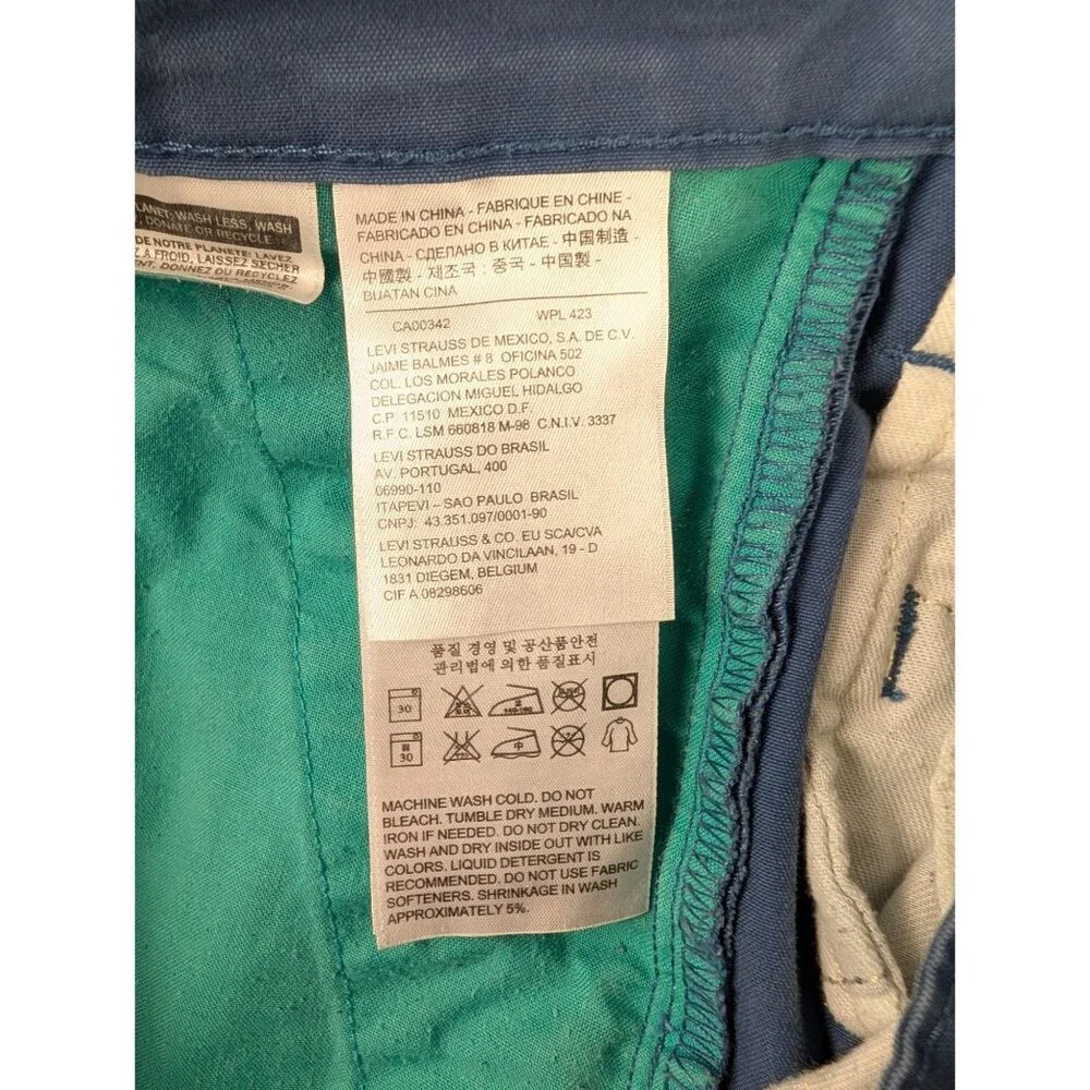 Levis Jeans Mens 33x32‎ Blue Chino Pants